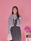 Short Ribbon Cardigan - MAISON MARBLE