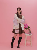 Shoulder Ribbon Dress - MAISON MARBLE