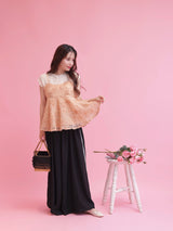 Side Flower Lace Pants - MAISON MARBLE