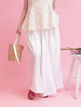 Side Flower Lace Pants - MAISON MARBLE