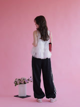 Side Lace Easy Pants - MAISON MARBLE