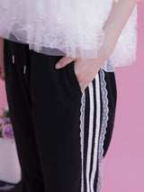 Side Lace Easy Pants - MAISON MARBLE