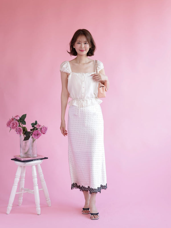 Swan Puff Blouse - MAISON MARBLE