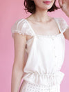 Swan Puff Blouse - MAISON MARBLE