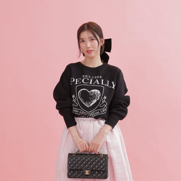 Sweet Emblem Knit - MAISON MARBLE