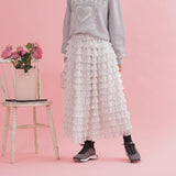 Tiered Dot Skirt - MAISON MARBLE