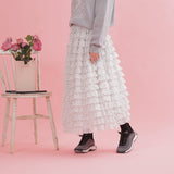 Tiered Dot Skirt - MAISON MARBLE