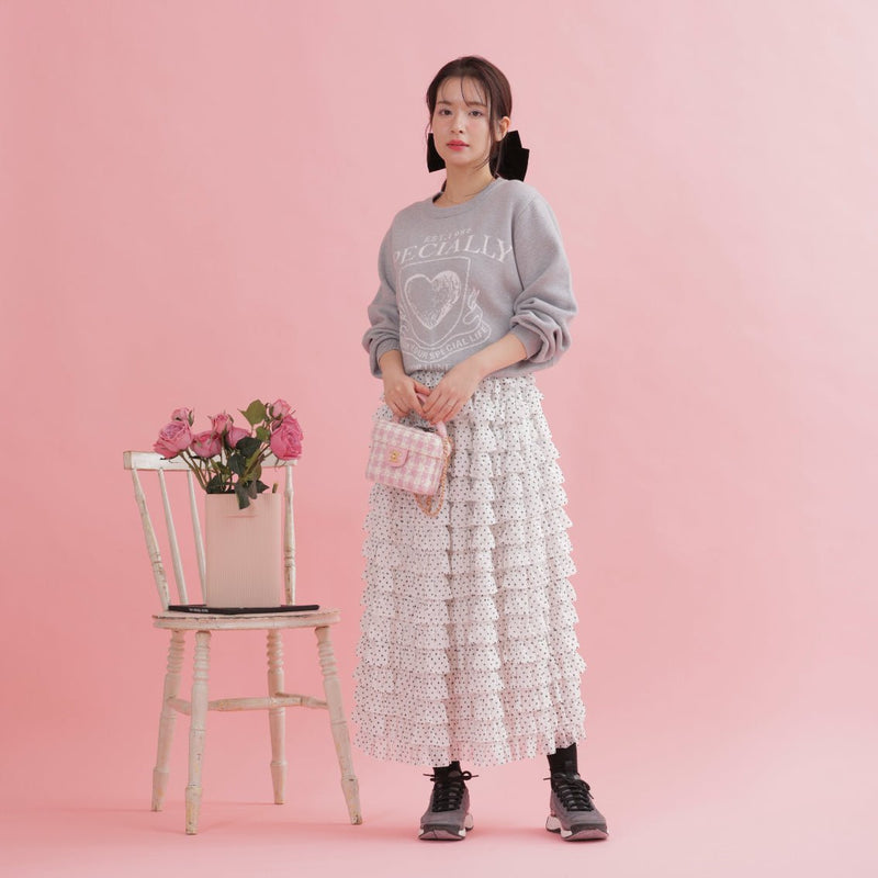 Tiered Dot Skirt - MAISON MARBLE