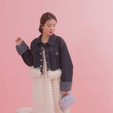 Tulle Denim Jacket - MAISON MARBLE