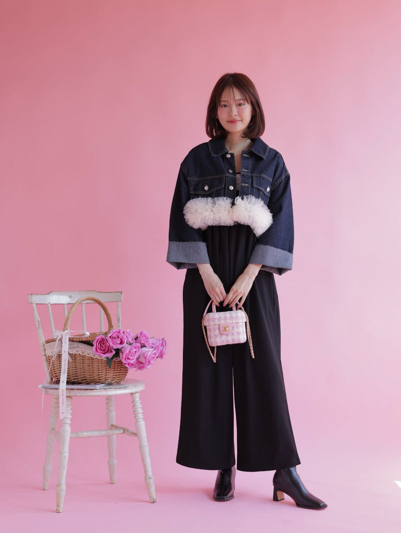 Tulle Denim Jacket - MAISON MARBLE