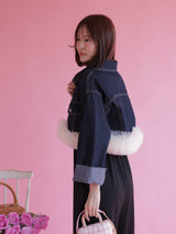 Tulle Denim Jacket - MAISON MARBLE