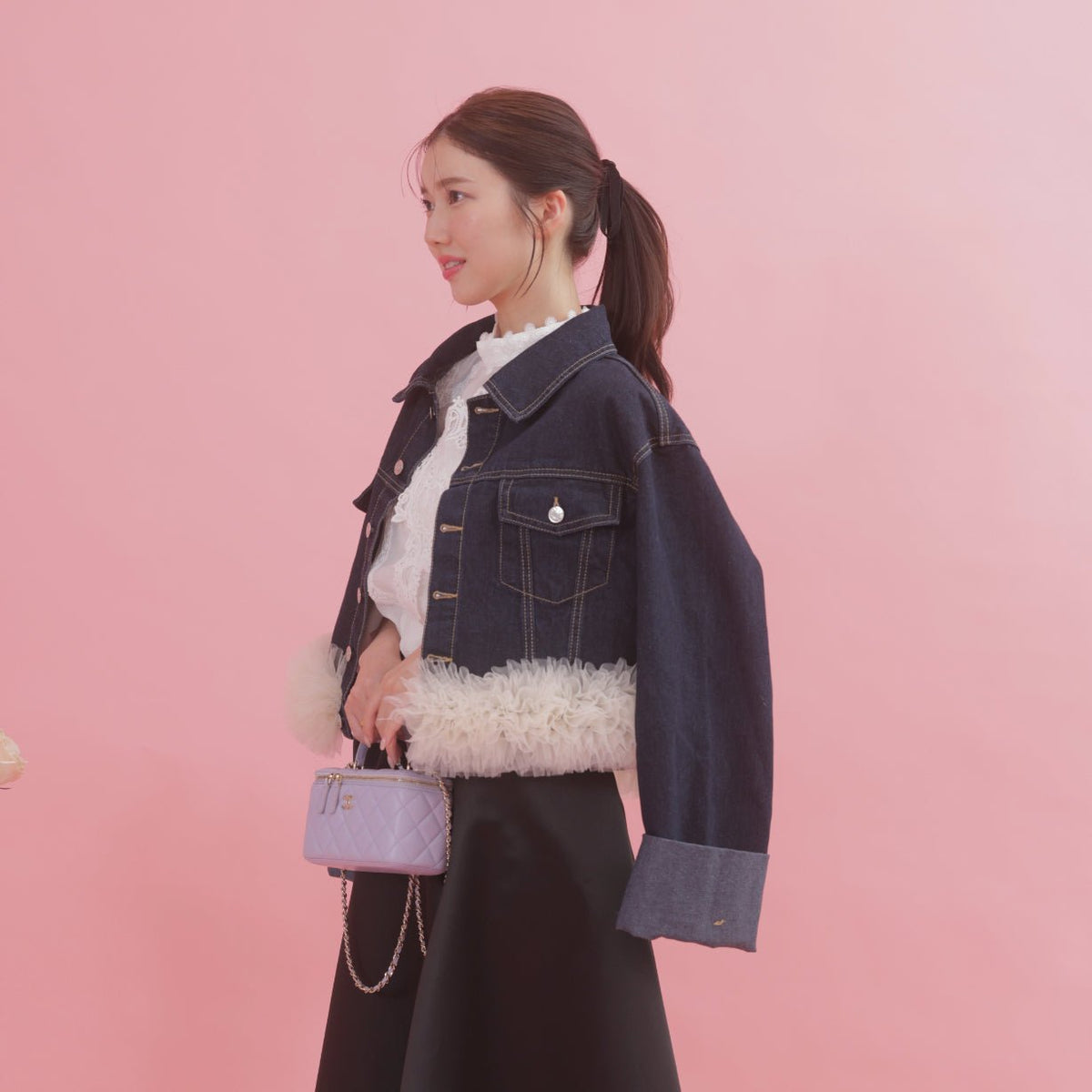 Resale] Tulle Denim Jacket – MAISON MARBLE