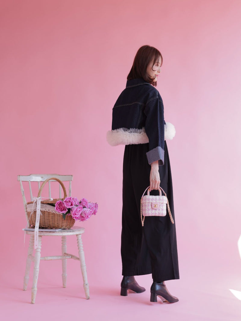 Tulle Denim Jacket - MAISON MARBLE