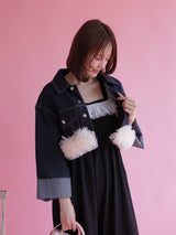 Tulle Denim Jacket - MAISON MARBLE