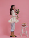 Tulle Peplum Cardigan - MAISON MARBLE