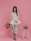 Tulle Peplum Cardigan - MAISON MARBLE