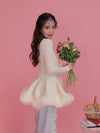 Tulle Peplum Cardigan - MAISON MARBLE