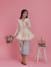 Tulle Peplum Cardigan - MAISON MARBLE