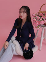 Tulle Peplum Cardigan - MAISON MARBLE