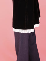 Velour Lace Cami - MAISON MARBLE