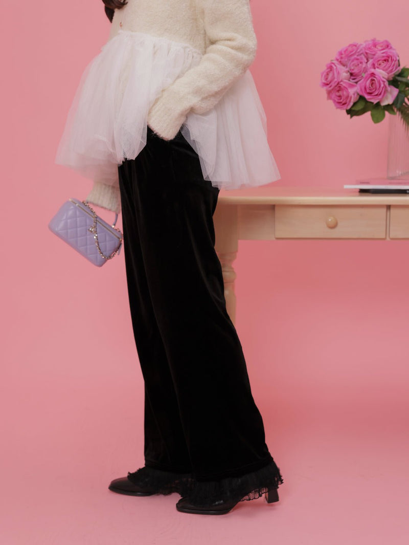 Velour Pants - MAISON MARBLE