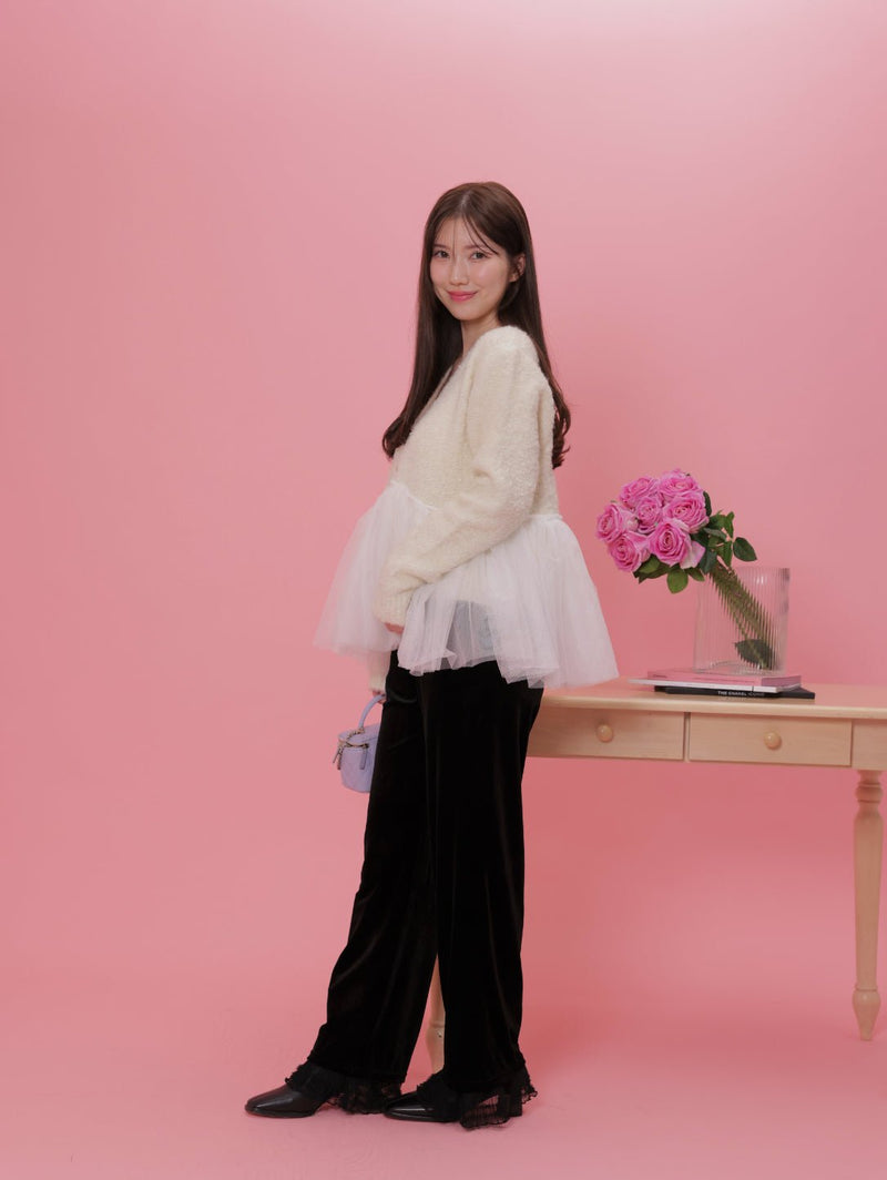 Velour Pants - MAISON MARBLE