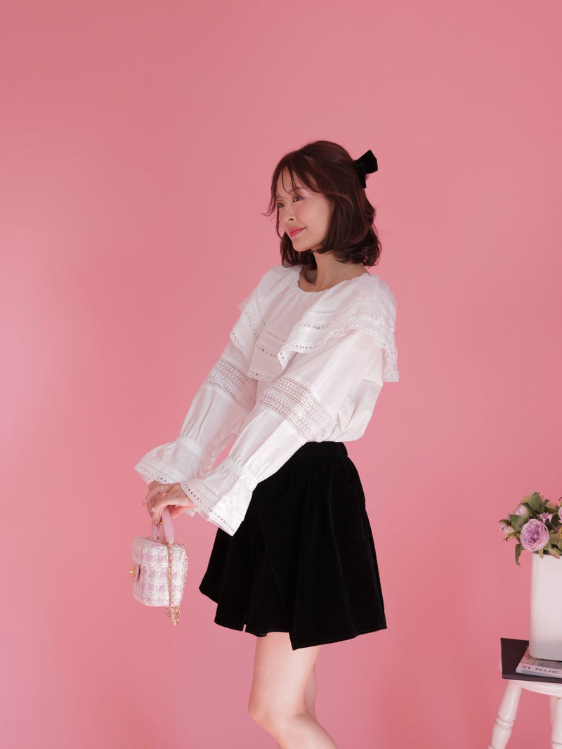Velour Tulip Skirt - MAISON MARBLE
