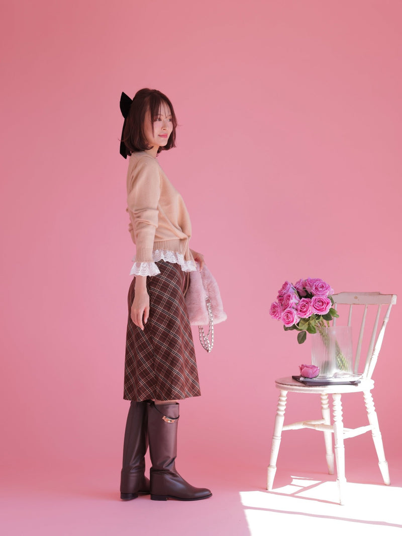 Vintage Check Skirt - MAISON MARBLE