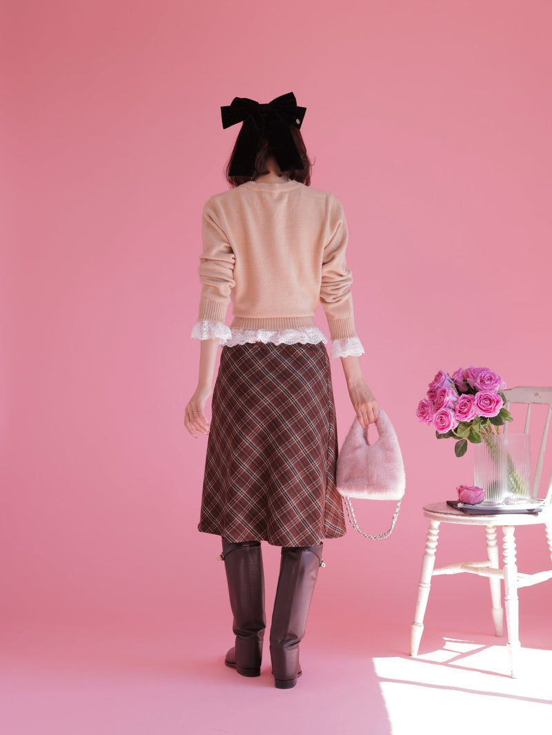 Vintage Check Skirt - MAISON MARBLE