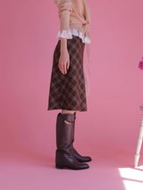 Vintage Check Skirt - MAISON MARBLE