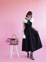 Volume Frill Docking Dress - MAISON MARBLE