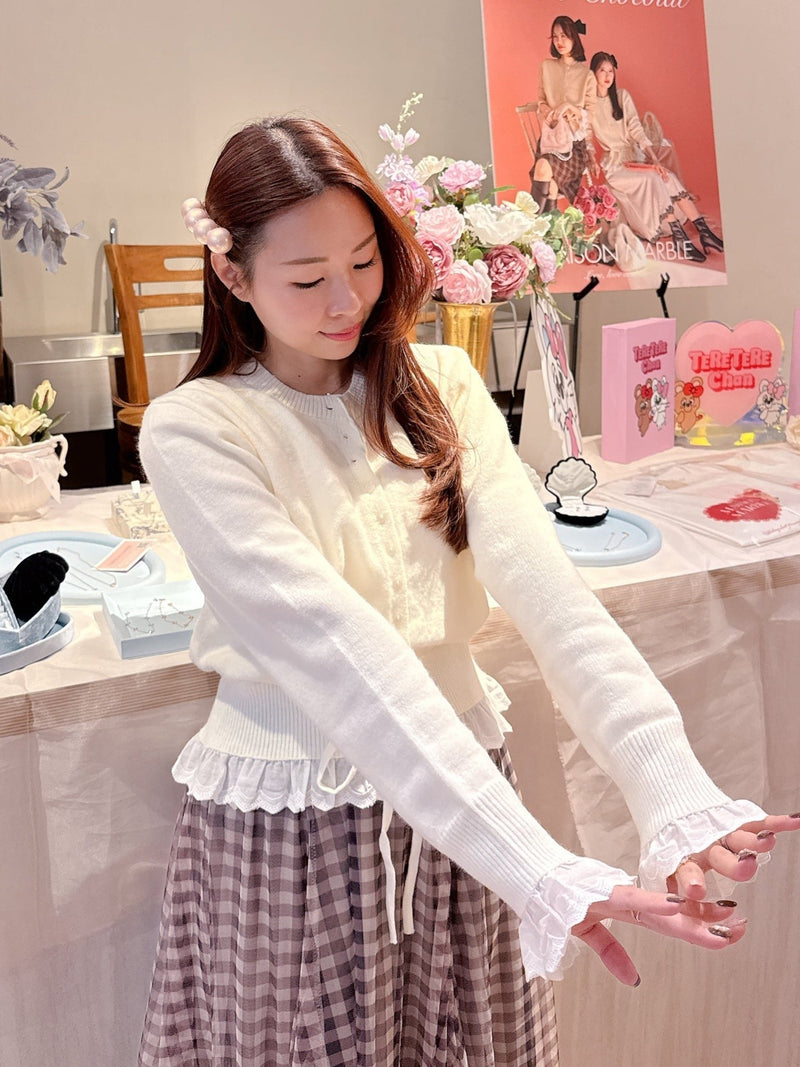 Waist Ribbon Knit - MAISON MARBLE