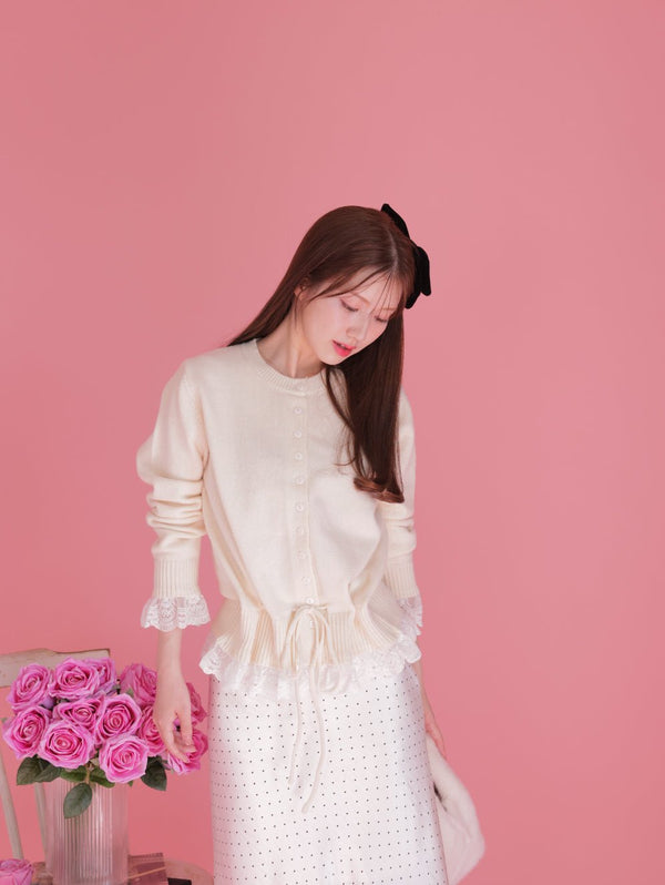 Waist Ribbon Knit - MAISON MARBLE