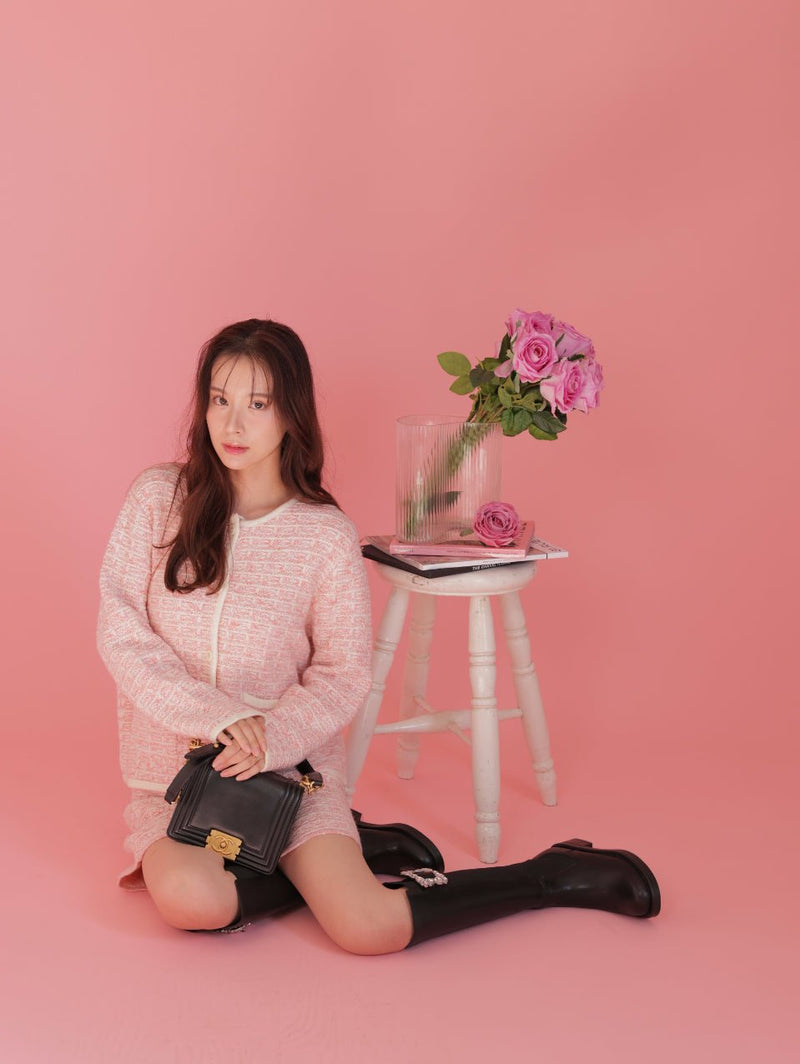 Winter Tweed Knit Jacket - MAISON MARBLE