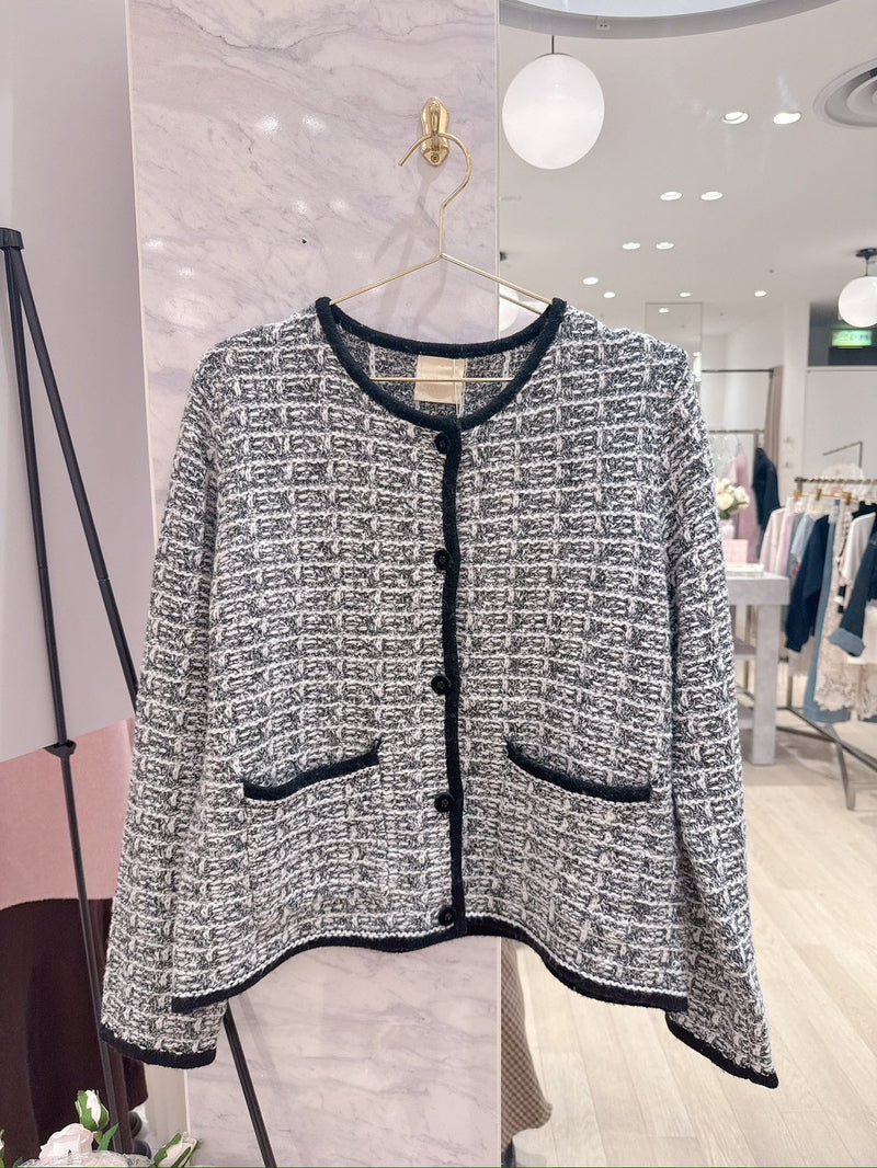 Winter Tweed Knit Jacket - MAISON MARBLE