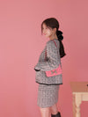 Winter Tweed Knit Skirt - MAISON MARBLE