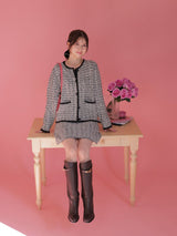 Winter Tweed Knit Skirt - MAISON MARBLE