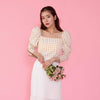 Gingham Puff Blouse - MAISON MARBLE