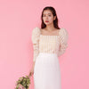 Gingham Puff Blouse - MAISON MARBLE