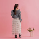 Bicolor Tulle Skirt - MAISON MARBLE