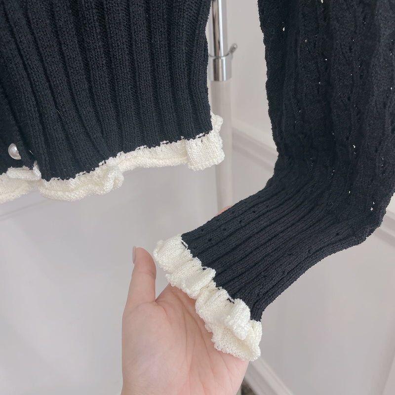 Black Lace Knit - MAISON MARBLE