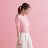 Check Knit Tops - MAISON MARBLE