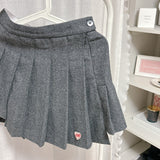 Check Pleats Skirt - MAISON MARBLE
