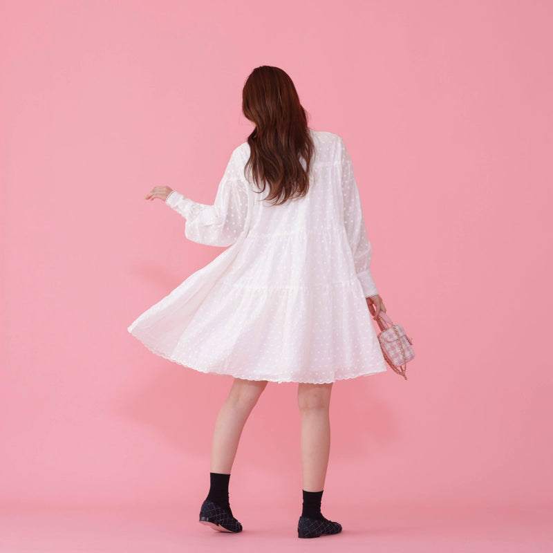 Cotton Tiered Dress - MAISON MARBLE