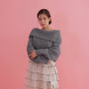 Fluffy Shoulder Knit - MAISON MARBLE