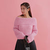 Fluffy Shoulder Knit - MAISON MARBLE