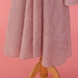 Fluffy Wrap Dress - MAISON MARBLE
