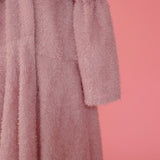 Fluffy Wrap Dress - MAISON MARBLE