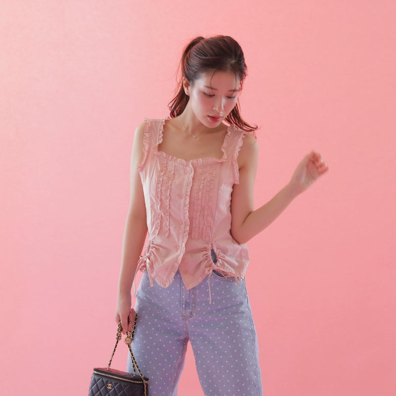 Frill Frill Blouse - MAISON MARBLE