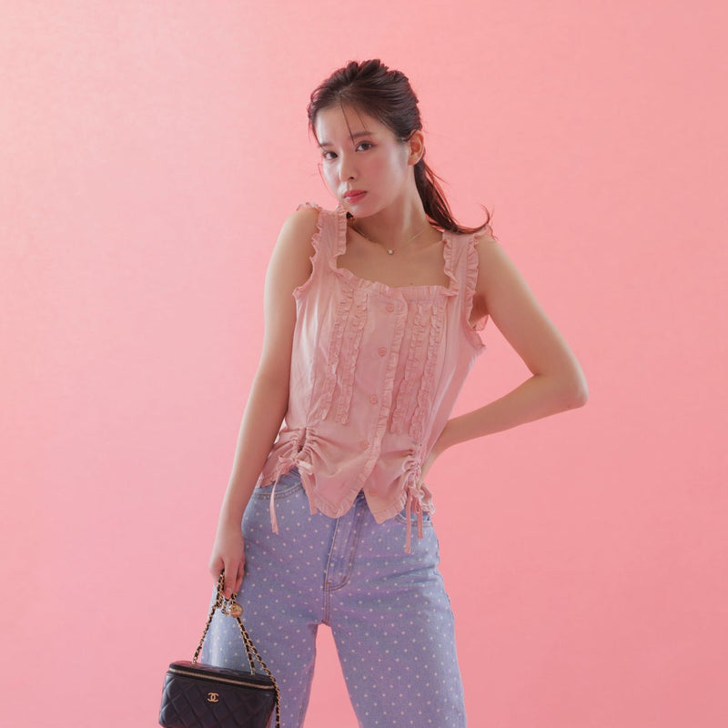 Frill Frill Blouse - MAISON MARBLE